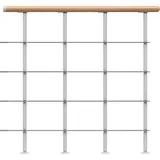 DOLLE Brüstungsgeländer Boston Startset 100 cm Weiß Handlauf Buche FSC®