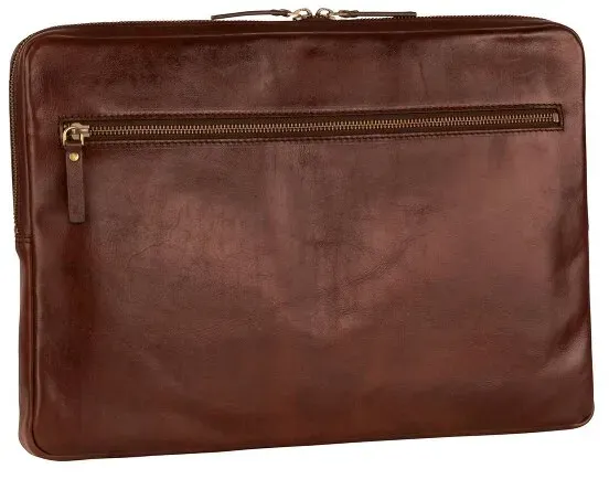 Leonhard Heyden Cambridge Laptophülle Leder 41 cm  braun