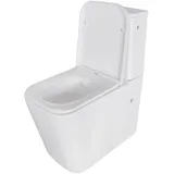 Sanicomfort Aliki Square Stand-WC mit WC-Sitz Weiß