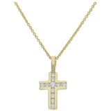 JuwelmaLux Kreuzanhänger JuwelmaLux Kreuz Anhänger 333/000 (8 Karat) Gold Zirkonia JL20-02-0891 (1-tlg)