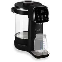 lionelo Babypresto 2.0 Fläschchenzubereiter, Milchzubereiter Baby und Flaschenwärmer Baby mit 40-100 °C, UV-Hygiene, Dechlorierung, 30-300 ml Dosierung, 3 L Glasbehälter, LED-Display, Touch-Sperre