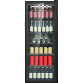 Bomann Bomann® Kühlschrank mit Glastür | | 143cm | Getränkekühlschrank 2 | MultiAirflow | Türanschlag wechselbar | KSG 7292 schwarz