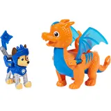 PAW PATROL PAW PATROL, Rescue Knights Chase und Dragon Draco Actionfiguren-Set, Spielzeug geeignet für Kinder ab 3 Jahren