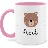 Tasse Tassen 325ml - Süßer Bär I Bären I Bärenmotiv I Bear - 325 ml - Rosa - bären-tasse teddy name bärchen tiere personalisierte personalisierter geschenke tier kind und