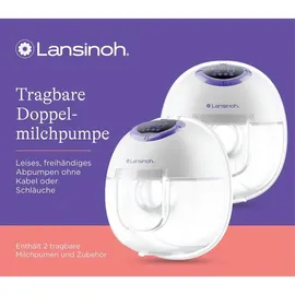 Lansinoh Handmilchpumpe Tragbare Doppel