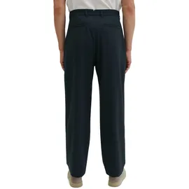 Marc O'Polo "DFB Travel Collection", Herren, Gr. 36, Länge 32, schwarz (deep night blau), Obermaterial: 53% Polyester, 44% Wolle (Schafwolle), 3% Elasthan, loose fit normal, Hosen Chinohose