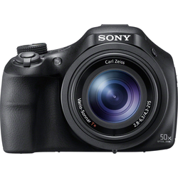 Sony Cyber-Shot DSC-HX400V Bridge-Kamera (24mm Carl Zeiss Vario Sonnar T, 20,4 MP, 50x opt. Zoom, WLAN (Wi-Fi), 50 fach optischer Zoom)