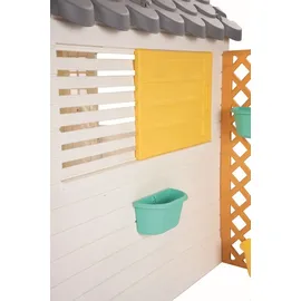 Dolu Spielhaus mit Zubehör Weiß/Grau