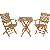 Balkonset Balkontisch Balkonstühle mit Armlehne Set Garten Möbel klappbar Holz