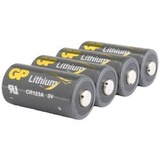 GP Batteries GPCR123AECO135C4 Fotobatterie CR123A Lithium 1400 mAh 3V 4St.