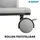 karat office Doppelseitige Trennwand 3-teilig Semi-Transparent