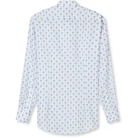 Olymp Businesshemd OLYMP "OLYMP Luxor, modern fit, Button-down", Herren, Gr. 43, Normaler Arm, weiß, 100% Baumwolle, Hemden
