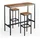 Vicco Bartisch Fyrk 120 x 50 cm Eiche rustikal/Schwarz