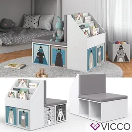 Vicco Kinderregal Onix 90 x 30 x 40 cm Spanplatte weiß