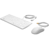 HP USB Keyboard DE Set weiß (1VD81AA#ABD)