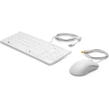 HP USB Keyboard DE Set weiß (1VD81AA#ABD)