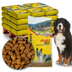 deuka dog Schonkost 17x15kg - Trockenfutter für ältere & sensible Hunde, mit Geflügel, Reis & Gelatine