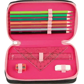 Scooli Barbie Etui Tripledecker (Schwarz)