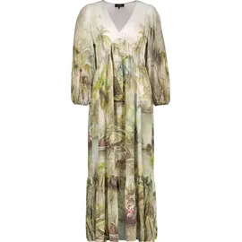 Monari Maxikleid Tropisches Muster Mehrfarbig 44