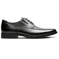 CLARKS Herren Tilden Walk Oxford, Black Leather, 44.5 EU