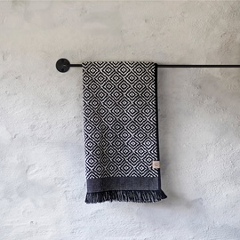 Mette Ditmer - Morocco Gästehandtuch 60 x 35 cm, schwarz / weiß (2er-Set)