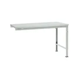 Manuflex Tischplatte Melamin 1500 x 1000 mm Lichtgrau