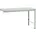 Anbautisch 1500 1000 722-1022 mm Lichtgrau