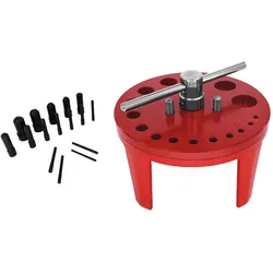 Lochstanztisch-Set mit 16 Stempeln, 6 - 38 mm, 17-teilig