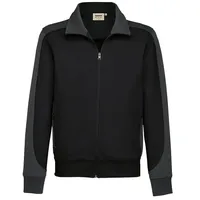 Hakro Sweatjacke Contrast Performance 477-05 schwarz