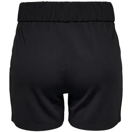 Jdy "JDYGEGGO SHORTS JRS NOOS", Damen, Gr. M (38), N-Gr, schwarz (schwarz detail:schwarz button), Jersey, Obermaterial: 95% Polyester, 5% Elasthan, unifarben, regular fit kurz, Hosen Shorts