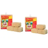 Sanitärshop Baustoffe & Sanitär Set: 2 x 10 kg Holzbriketts Weichholzbriketts RUF zum Heizen für Kamin Grill Heizung