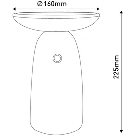 NÄVE LED Solarleuchte »Ada« schwarz