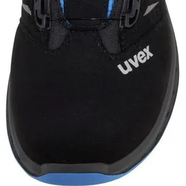 Uvex Halbschuh schwarz/blau uvex 2 trend, S1P BOA, EU-Schuhgröße: 44