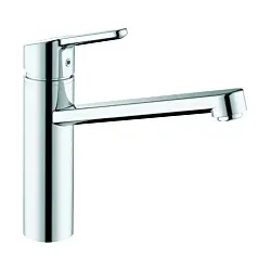 Kludi Küchenarmatur-Einhebelmischer 595740575 geschlossener Hebel, schwenkbarer Auslauf, chrom