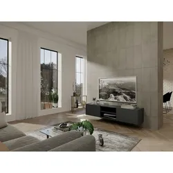 Kadima Design TV-Lowboard mit Kabelmanagement, 164x40x35, Griffloses Design, `Avis`. Farbe: Anthrazit