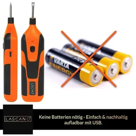 Lascano Reparaturset, für Laminat Parket, Holz, Vinylböden und Fliesen inkl. Wachsschmelzer mit USB-Anschluss