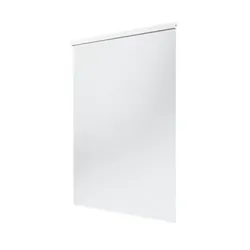 Halbkassette Duschrollo für hohe Decken 4 m lang Duschvorhang Überlänge 140x400 cm MILKY STONE