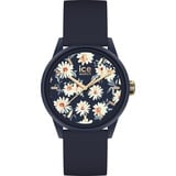 Ice-Watch - ICE solar power Twilight daisy - Blaue Damenuhr mit Silikonarmband - 020599 (Small)