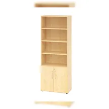 Hammerbacher Regal 6OH Türen 2OH Ahorn/Ahorn