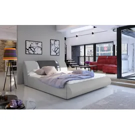 depotum Luxus Schlafzimmer Bett 180 x 200 cm Weiß