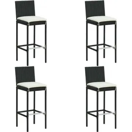 vidaXL Gartenbar-Set 5-tlg. Schwarz