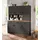 WIHO KÜCHEN Küchenbuffet Erla 150 x 50 x 181 cm GRAU