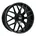 mam wheels 7 5 x 17 5 x 108 ET45 Matt Black Lip Polish