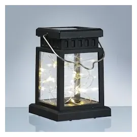 MARELIDA LED Solar Mini Laterne Gartenlaterne Gartenleuchte Lichtsensor 12,5cm