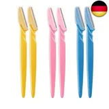 CCLKHY 6 Stück Augenbrauenrasierer, Augenbrauen Rasierer Trimmer, Eyebrow Razor, Gesicht Rasiermesser, Augenbrauen Rasierklingen Shaper Rasier, für Damen und Männer