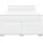 vidaXL Boxspringbett mit Matratze Weiß 160x200 cm Kunstleder