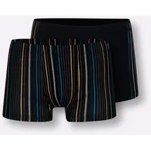 wäschepur Retro Pants gestreift schwarz 7 2er Pack