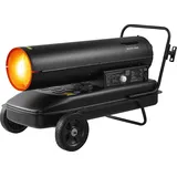 Diesel-Heizkanone - Torpedo-Heizgebläse - 50 kW Heizleistung - Thermostat Einstellbar - Fahrbar Mit Rädern - Für Baustelle, Garage, Lager, Werks...