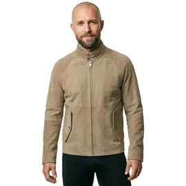 Hugo Regular Fit Lederjacke aus echtem Ziegenleder Modell Loridge Beige, XL