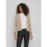 VILA Ril Strickjacke Natural Melange S
